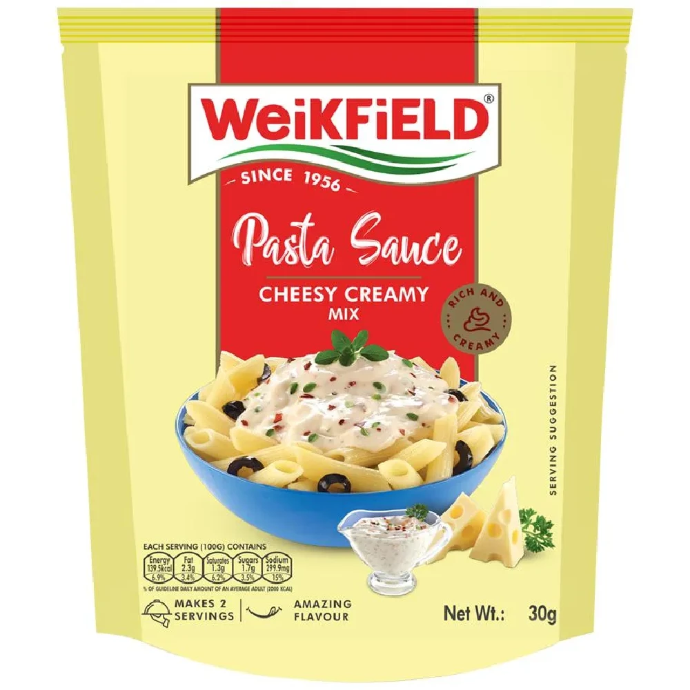 Weikfield Pasta Sauce - Cheesy Creamy Mix, 30 g Pouch-1.webp